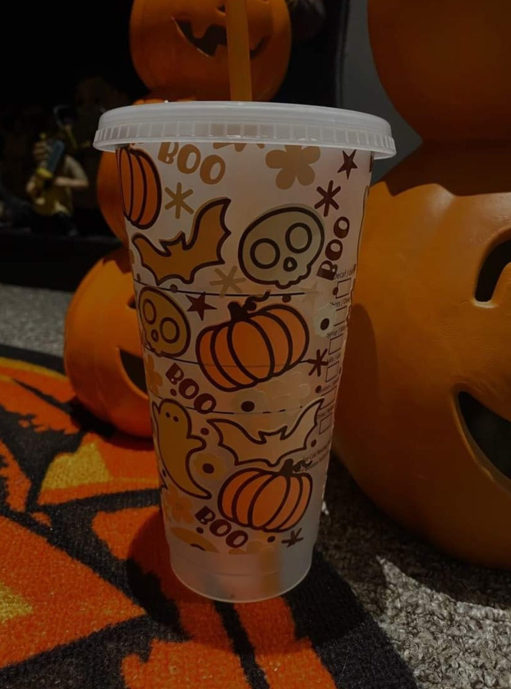 AUTUMN FALL HALLOWEEN Coffee Cold Cups | gifts for him, gifts for her